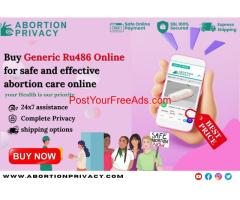 Buy Generic Ru486 Online for safe and effective abortion care online