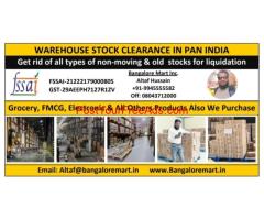 WAREHOUSE NON MOVING STOCK BUYERS IN PAN INDIA
