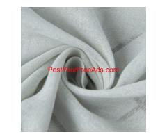 Silver Silk Fabric