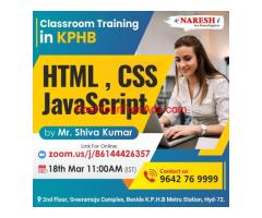 Best HTML CSSS JavaScript Classroom Training Institute In KPHB 2024 | NareshIT