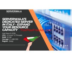Serverwala’s Dedicated Server in Italy - Expand your Resource Capacity