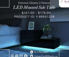 Leather coffee table