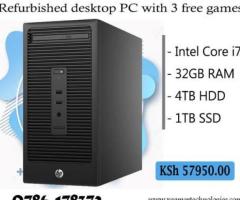 Revamped core i7 HP business tower with PC games bonus
