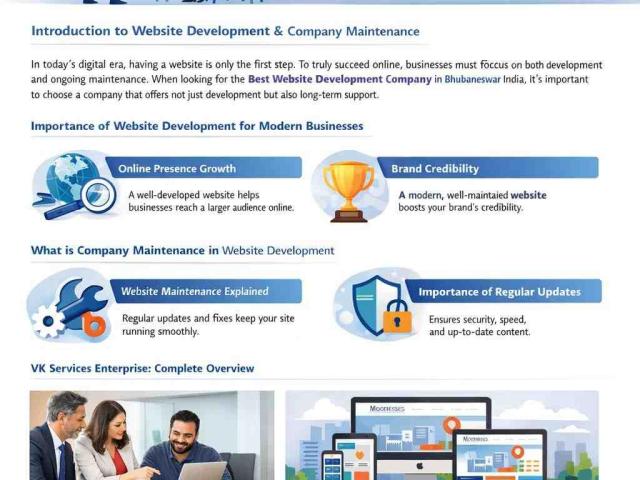 Best Website Design Company in Bhubaneswar | VK Services Enterprise