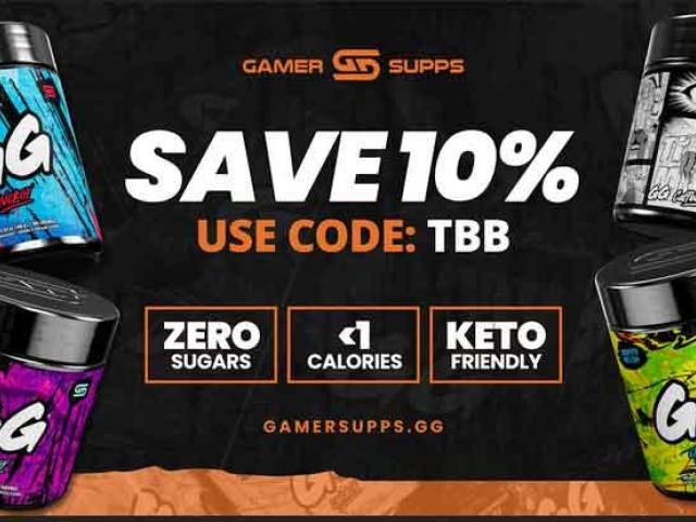 Save 10% on GamerSupps GG Energy – Use Code TBB
