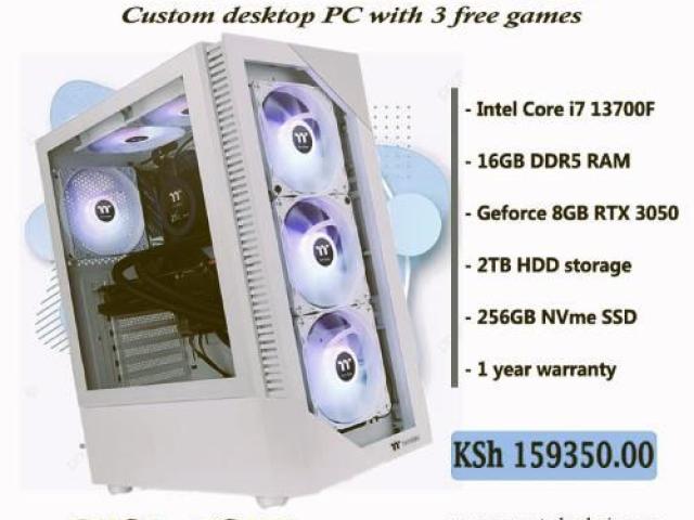 Custom produced Core i7 PC with RTX 3050 GPU