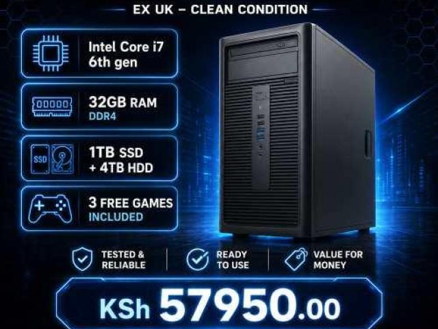 Refreshed Core I7 32GB RAM HP 280 G2 Tower PC
