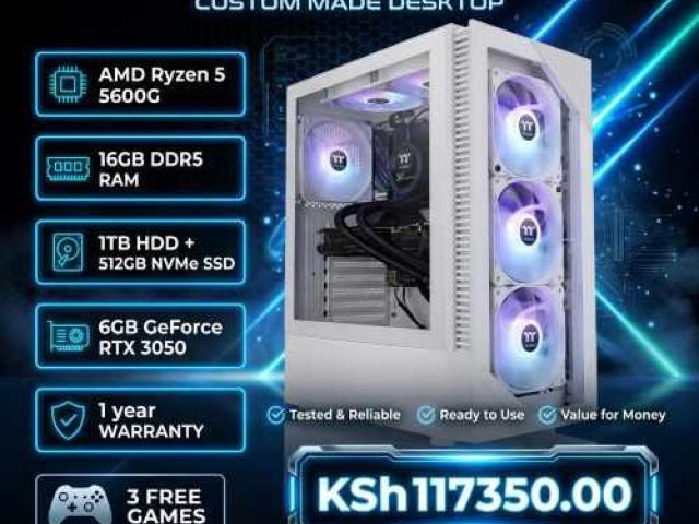 Custom designed AMD Ryzen 5 PC with RTX graphics