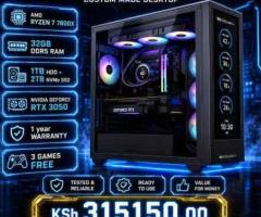 Custom designed AMD Ryzen 7 gaming desktop