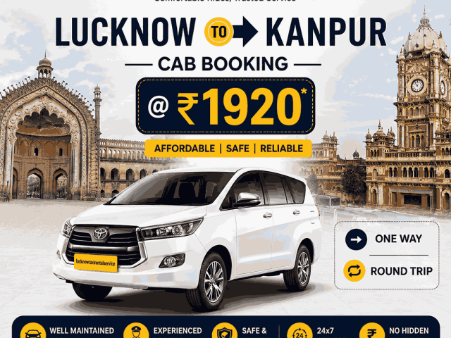 Lucknow to Kanpur Cab Booking @ ₹1920 | One Way or Round Trip