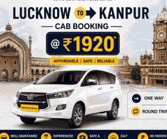 Lucknow to Kanpur Cab Booking @ ₹1920 | One Way or Round Trip