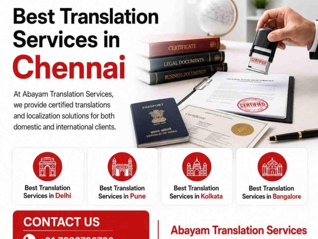 Best Translation Services in Chennai | Certified & Professional Translation
