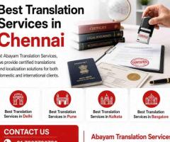 Best Translation Services in Chennai | Certified & Professional Translation