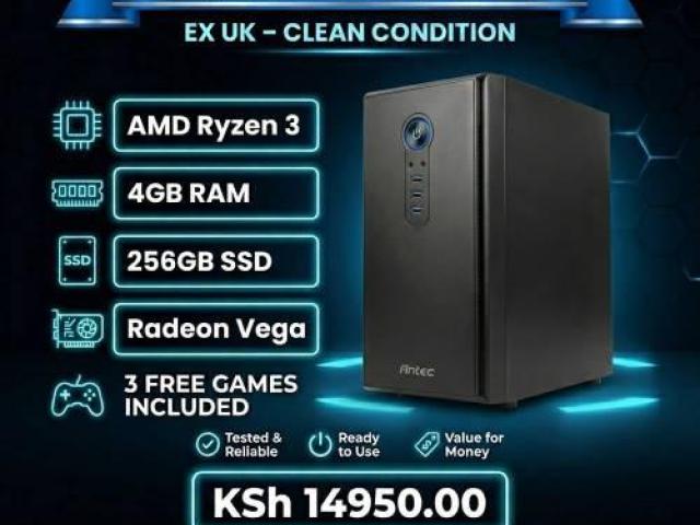 Readied AMD Ryzen 3 with 4GB RAM desktop PC