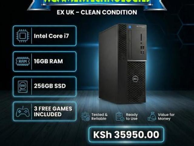 Readied intel Core i7 16gb RAM Dell tower PC