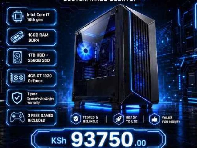 Custom crafted Core i7 10th gen 16gb RAM tower