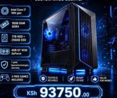 Custom crafted Core i7 10th gen 16gb RAM tower