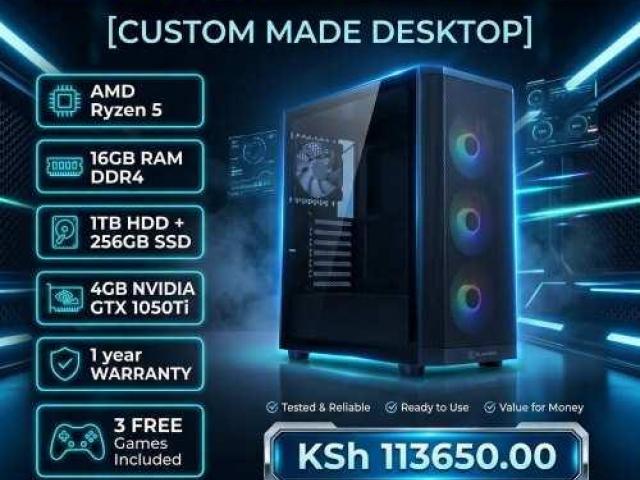 Custom crafted AMD 5600G gaming desktop PC