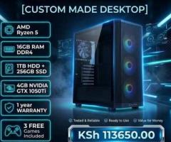 Custom crafted AMD 5600G gaming desktop PC