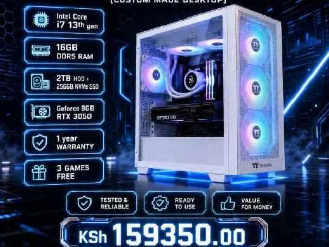 Custom crafted Core i7 16gb DDR5 RAM gaming PC