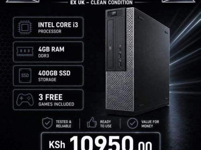 Revived intel Core i3 4GB RAM Dell SFF computer