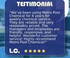 Customer Reviews | Metro Pool Chemical