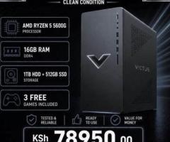 Revived AMD Ryzen 5 HP Victus 15L computer Tower