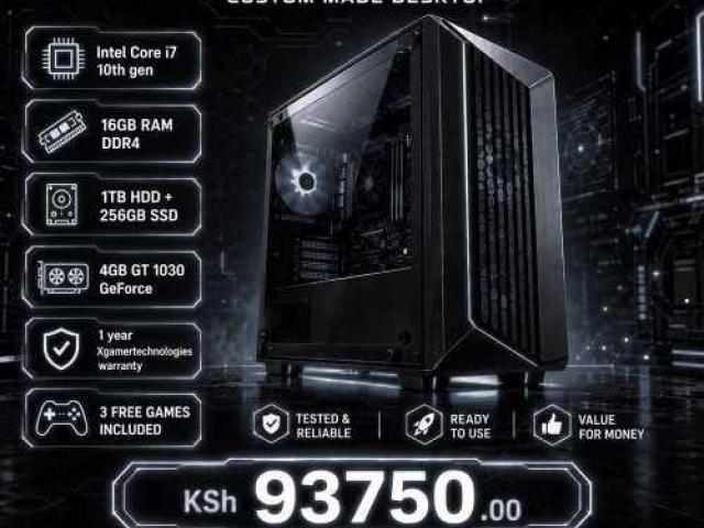 Purpose built Core i7 10th gen 16gb RAM desktop