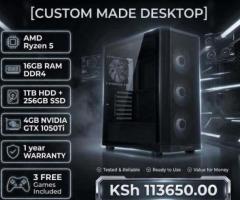 Purpose built AMD 5600G gaming desktop computer