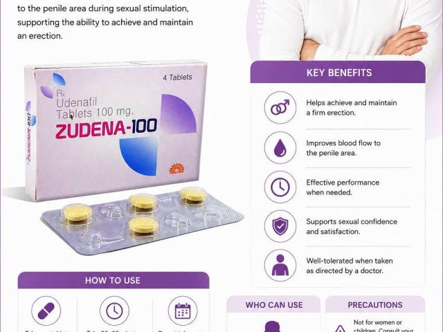 Zudena 100 mg Tablet: Udenafil (Zydena) |