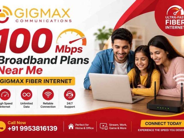 100 Mbps Broadband Plans Near Me | GIGMAX Fiber Internet