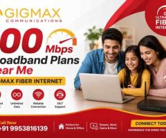 100 Mbps Broadband Plans Near Me | GIGMAX Fiber Internet
