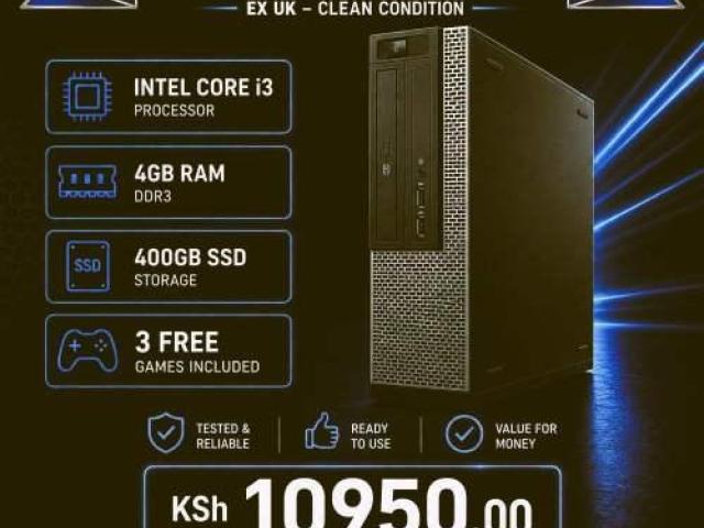 Regenerated Core i3 4GB RAM Dell SFF desktop
