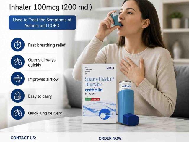 Asthalin HFA 100mcg Inhaler | Salbutamol (Albuterol) Airway Care