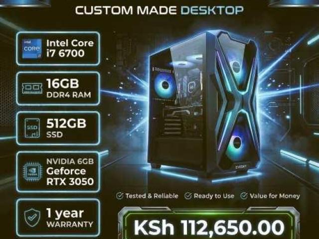 Bespoke made Core i7 6th gen 16GB RAM desktop PC