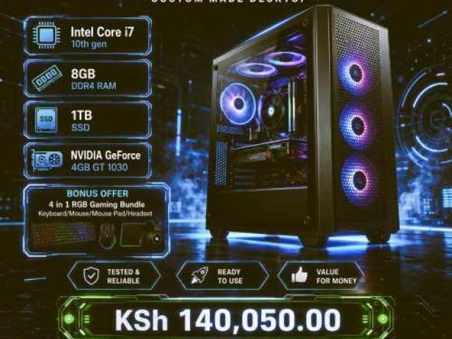 Bespoke made Core i7 PC with gaming peripherals