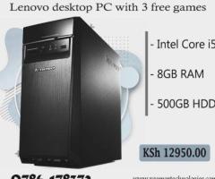 Reconditioned Core i5 Lenovo pc with 3 free games