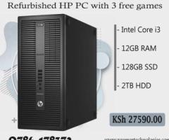 Reconditioned HP Core i3 Elitedesk desktop computer