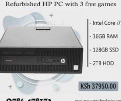 Reconditioned Core i7 HP SFF desktop computer