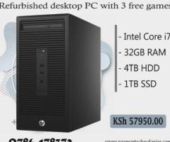 Reconditioned Core i7 HP business tower desktop PC