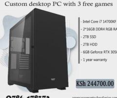 Custom crafted XgamerTechs 14th gen Core i7 desktop