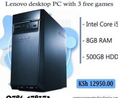 Clean lightly used Lenovo Core i5 Lenovo desktop
