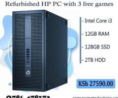 Clean lightly used Core i3 HP tower desktop PC
