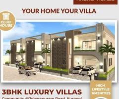 Book Affordable Luxury Villas in Kurnool with Modern Amenities | Kadru Homes