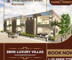 3BHK Residential Villas & Homes at Kadru Homes Kurnool